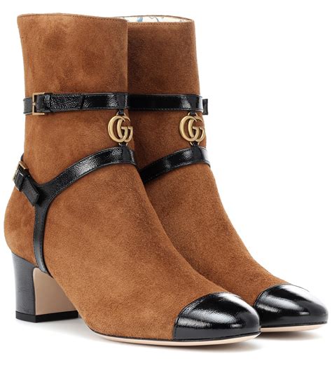 brown suede gucci|Gucci Suede Brown Boots for Women .